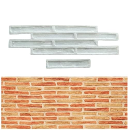 Moule à plâtre imprimé Valencia 67x18 pour empreinte mur imprimé ciment imitation pierre