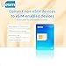 9esim v0 esim adapter for unlocked android phone international travel europe usa japan china unlimited data sim card pre-cut for easy use (physical eSIM card)