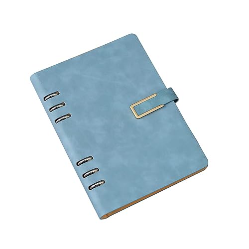 Vista 15 de SEIWEI Carpeta de piel sintética A5, cuaderno personal recargable, 100 hojas/200 páginas, planificador de presupuesto, cuaderno de escritura