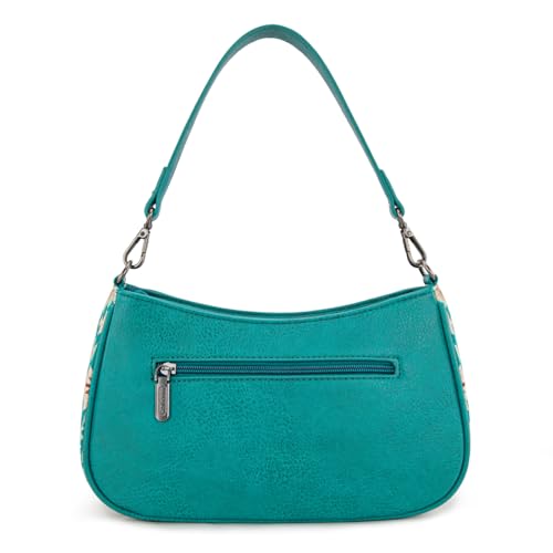 Wrangler Western Shoulder Bag for Women Small Purse Aztec Hobo Bag HandBag with Detachable Strap - Image 5