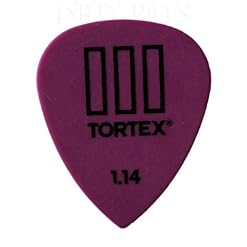Modèle Tortex TIII Dunlop Lot de 12 médiators/plectres – 1,14 Violet dans une boîte de rangement pratique - Les Beatles, Paul McCartney, John Lennon, RIngo Starr, George Harrison