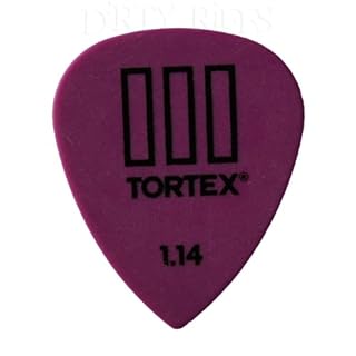 Modèle Tortex TIII Dunlop Lot de 12 médiators/plectres – 1,14 Violet dans une boîte de rangement pratique - Les Beatles, Paul McCartney, John Lennon, RIngo Starr, George Harrison