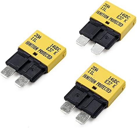 Gloaso Auto Reset Circuit Breakers 5A/ 10A/ 15A/ 20A/ 25A/ 30A Type 1 Low Profile ATC / ATO Fuse Breakers 12V DC Mixed 6pcs