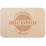 JUNIWORDS Frühstücksbrettchen, Ich bin dieser legendäre Möbelhändler, von dem alle reden, Holzbrett Frühstücksbrett Holzbrettchen (5060528)