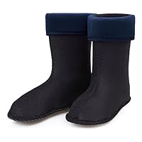 Ladeheid Warming Insert for Children's EVA Extra Light Wellington Boots Rainy Wellies Rain Boots KL045 (Dark Blue, UK 7 UK Child = DE 24 EU)