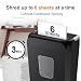 Bonsaii 6-Sheet Cross-Cut Compact Paper Shredder for Home Use