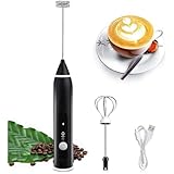 Mini Mixer Portátil Misturador de Bebidas Batedor Espumador de Leite Ovos Café Whey Multiuso Cozinha USB Recarregável Premium
