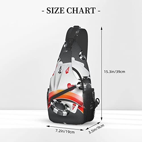 Poker Tournament Crossbody Sling Backpack Sling Bag Chest Bag Shoulder Bag Casual Day Pack For Unisex3