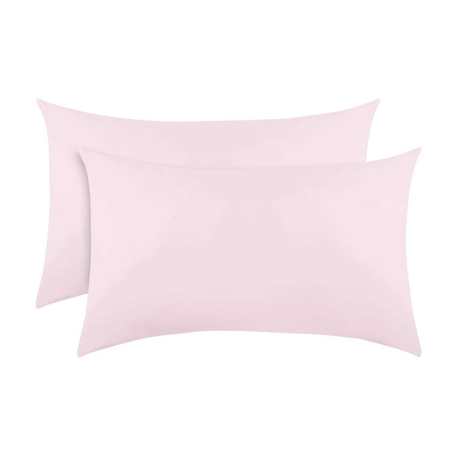 2-Pack Toddler Travel Pillowcases -100% Soft Microfiber, Breathable and Hypoallergenic - 14" by 20" Kids Pillowcases fits Pillows 14x19, 13x18 or 12x16, Solid Pink