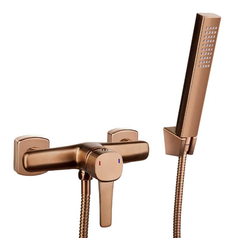Mitigeur douche cuivre bronze glamour