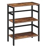 HOOBRO 3 Tier Bookshelf, 23.6