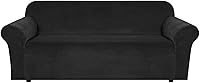 Vista 97 de H.VERSAILTEX Funda de terciopelo elástico para sillón, funda para sillón de 1 cojín para sala de estar, funda de muebles hecha de terciopelo grueso