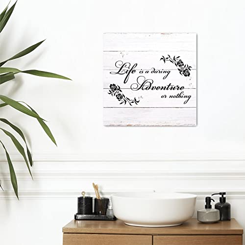 Citation religieuse chrétienne sur plaque en bois lumineuse maison