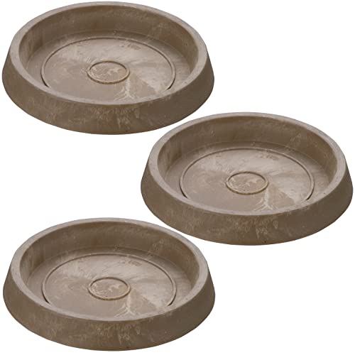 リッチェル ボタニー プレート 10型 3個セット ベージュ 003141 直径10.5×高さ1.5cm 直径8.1×高さ1.2cm