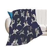 fifbird Bequeme Überwurfdecke, Flanell-Fleece, für alle Jahreszeiten, atmungsaktiv, Stuhl, dekorative Decken, lustiges Karussell, 203,2 x 152,4 cm