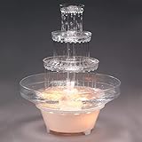 DecoPac 3-Tier Wedding Fountain Wedding Cake Decoration, Beautiful Water Fountain With Light Base, Easy To Set Up, Multicolor