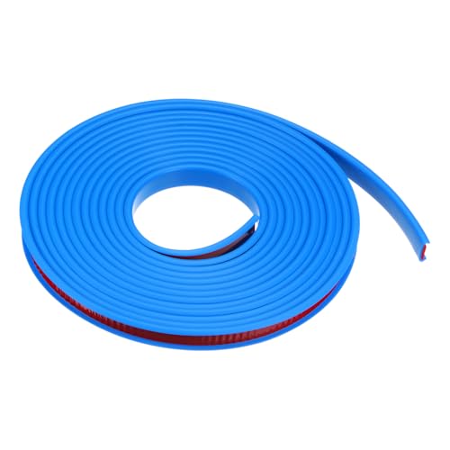 QUARKZMAN U-förmiges Kantenband, 12 mm x 6 m, selbstklebendes, Flexibles TPE-Furnierband, weicher Kantenstreifenschutz für Möbel, Schränke, Tische, Schutzreparatur, blau
