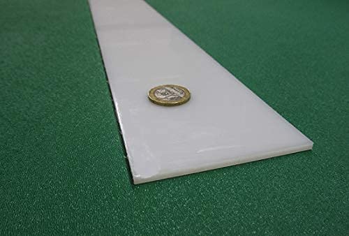 White HDPE (High Density Polyethylene) Rectangular Bar 1.00