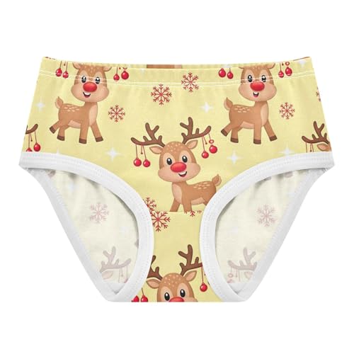 Girls Underwear Toddler 2t Cotton Panties Little Girl Pattern Briefs Undies Kids Cute Cartoon Reindeer Christmas