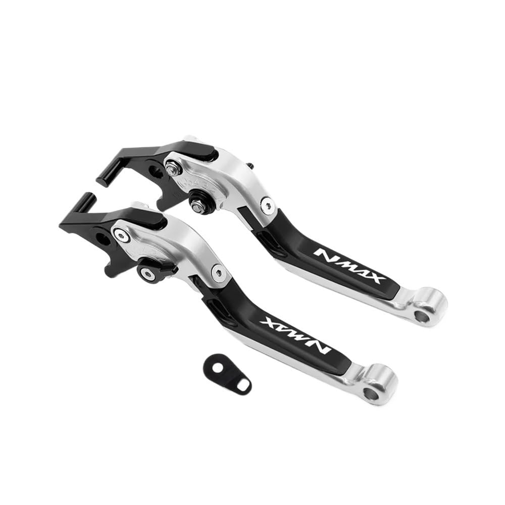 Xvasdgaer Nmax-S.bk.s.bk For Ya&Maha Nmax155 2015-2025 Brake Cluth Levers Set Folding Handle(Nmax-S.bk.s.bk)
