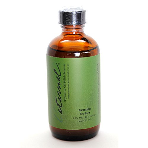 L'eternal Soy Nail and Gel Polish Remover Australian Tea Tree Oil 4oz Non-acetone