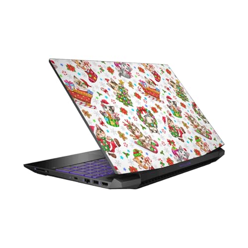 Autocollant HP Pavilion 15.6 Skin Vinyle Chatons de Noël Protection PC Portable 15-dk0047TX