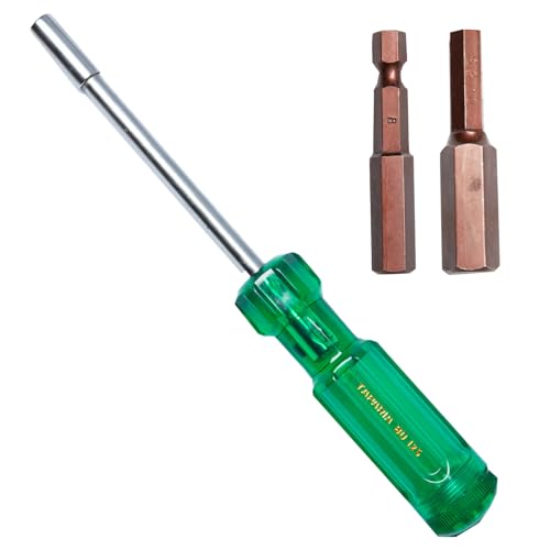 Image of Taparia Make, Bit Holder Screwdriver with 50mm Single Side Bits of 1 /4 inch Hex Shank, S2 Grade, Of Tip Size - Hex 8, 10mm Suitable for DIY, Home, Professional & Industrial Applications