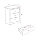 Prepac Sonoma Traditional Tall Nightstand Side Table with 3 Drawers, Functional Tall 3-Drawer Bedside Table 16