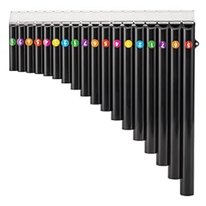 Deekec 18 Pfeifen Panflöte C Key Schwarz