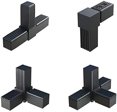cyclingcolors Square Tube CONNECTORS 20mm 25mm 30mm T L Insert Plastic 20x20 25x25 30x30 Pipe (T (3 Way) (A = 25mm))