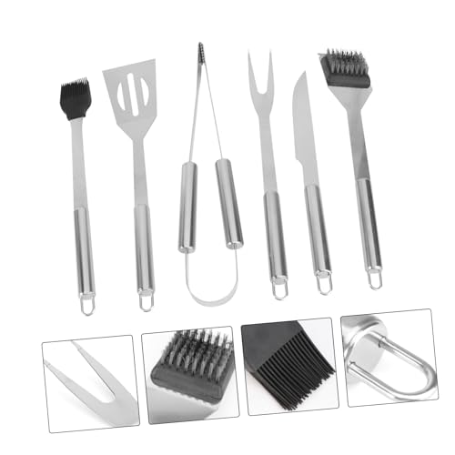 Set de 6 utensilios para parrilla con estuche de aluminio miniatura 7