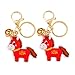FNIUYS Cartoon Horse Keychain Featuring Soft Acrylic and Alloy Construction for Fashion and Durability Fashion Keychain