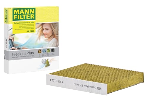 MANN-FILTER FP 2442 Filtro aria cabina - FreciousPlus Filtro Antipolline Biofunzionale - per Autovetture + veicoli commeriali