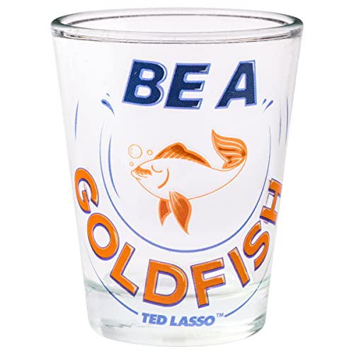 Image of Silver Buffalo Ted Lasso Quotes 4 Pack Mini Glass Set, 1.5 Ounces