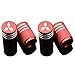 Car Tire Air Valve Caps- Auto Wheel Tyre Dust Stems Cover with Logo Emblem Waterproof Dust-Proof Universal fit for Cars, SUV, Truck, Motorcycles 4 Pieces