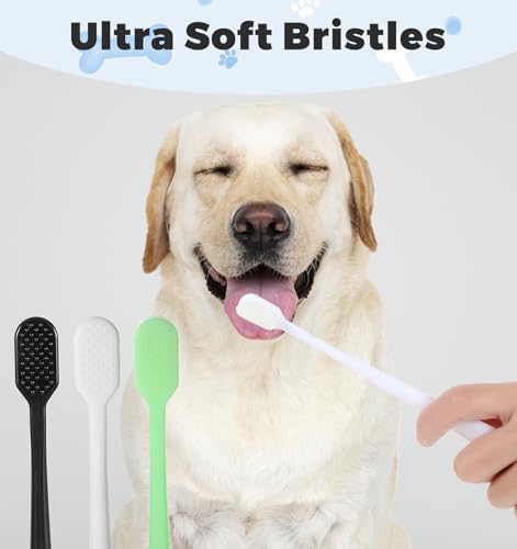 Image of Toothbrush for Small Dogs, 6 Pcs Dog Teeth Brush, Teeth Cleaning for Dogs, Convenient Puppy Tooth Brush for Dog, Cats (3 Colors)