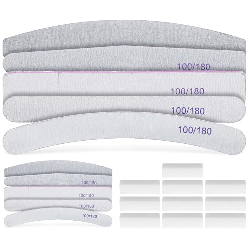 IWOWHERO 20 pezzi Unghie per Unghie Naturali Blocchi Buffer Multifunzione per Lucidatura Forme Varie per Manicure Professionale e Uso Domestico Portatile e Leggero