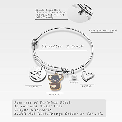 Kaola Bear Bracelet Koala Jewelry For Girls Just A Girl Who Loves Koala Bracelet Koala Lover Gifts #TOP1