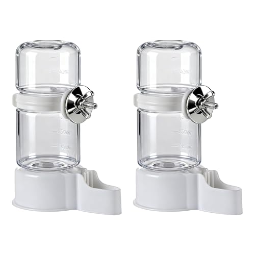 2 PCS Abreuvoir Automatique pour Oiseaux de Cage, Distributeur Automatique d'eau pour Oiseaux, Abreuvoir Cage Oiseaux Pratique et Hygiénique, pour Oiseaux, Passereaux, Perroquets