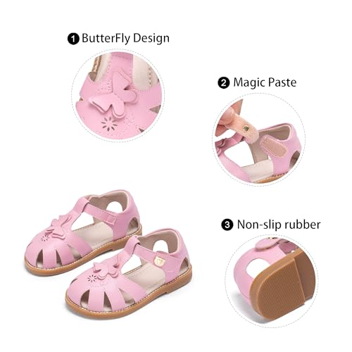 Image of GINFIVE Toddler Girls Sandals Girls Toddler Sandals Little Girls Kids Shoes
