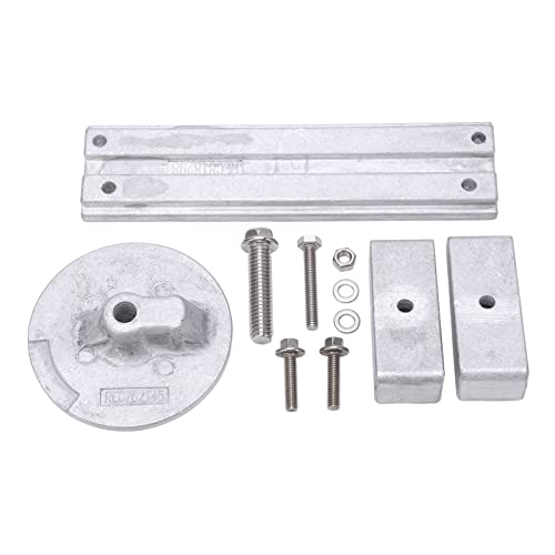 Zohisin Aluminiumanode Aluminium Anoden 20 0 × 14 0 × 3 Aluminium Anode Kit 818298a 826134a rostfeste Aluminiumanode für Verado Optimax Außenbord -Aluminiumanoden -Aluminium