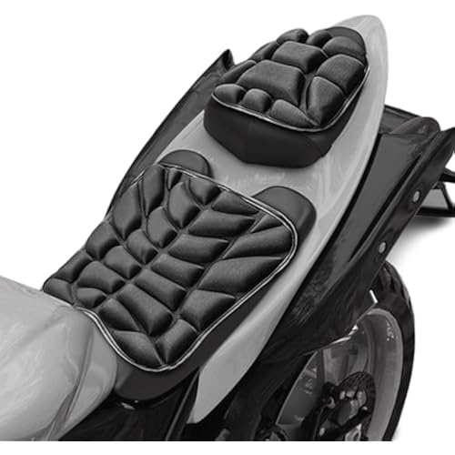 Motorcycle Seat Cushion for BMW K 1600 B 2018-2025, Motorcycle Seat Pad for Long Rides, Breathable Shock Absorbing Saddle Cushion with Adjustable Straps