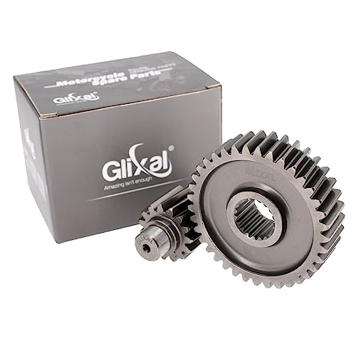 Glixal High Performance GY6 150cc 180cc 200cc Racing Final Drive Gear Set 152QMI 157QMJ 161QMK 161QML Scooter Moped ATV Go Kart (15T/37T)