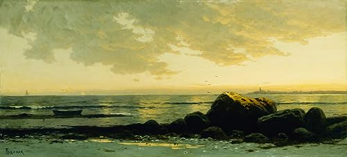 Toile marine d'Alfred Bricher affiche d'art mural premium 60x90