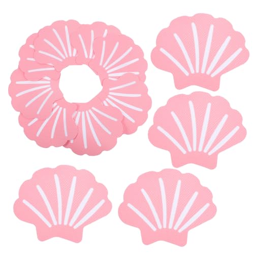 BESTYASH 12Pcs Shell Shaped Non Slip Bath Stickers Adhesive Skid Decals for Bathtubs Safe and Practical Shower Non Skid Strip Decals for Bathroom Use
