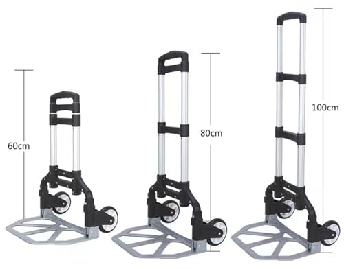Carretilla Plegable de Mano de Aluminio Capacidad 80KG miniatura 3
