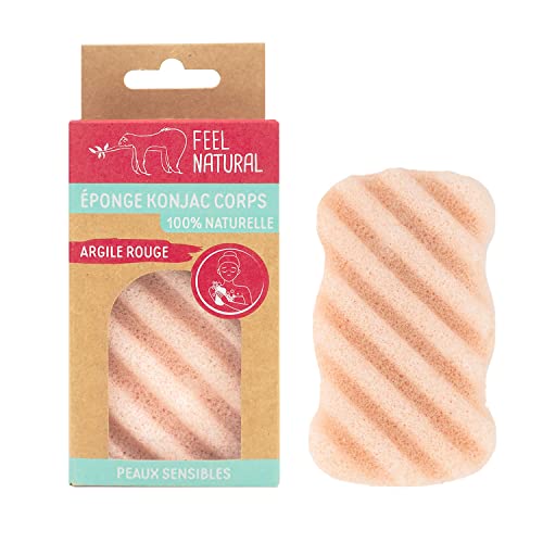 Konjac - Esponja corporal de arcilla roja - Feel natural Cover