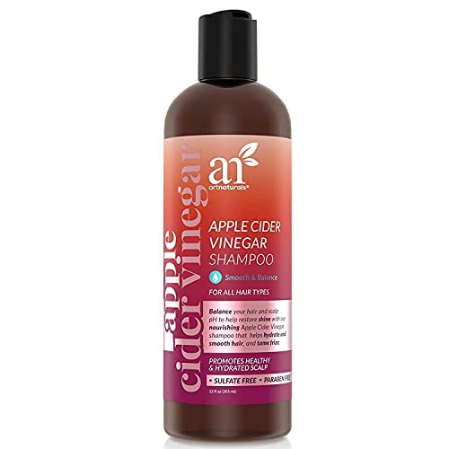 Artnaturals Apple Cider Vinegar Shampoo – (12 Fl Oz / 355Ml) – For All Hair Types - Plant Base Blend - Coconut Oil And Vitamin E For Split Ends, Shine, Stronger And Smoother #TOP1