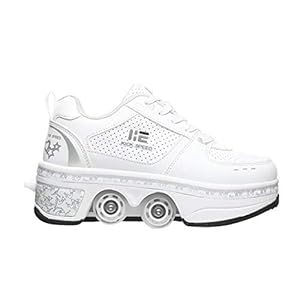 2-in-1 Multifunctionele Schoenen,Vervorming Parkour-schoenen Vier Wielen Rondes van Hardloopschoenen Rolschaatsen…