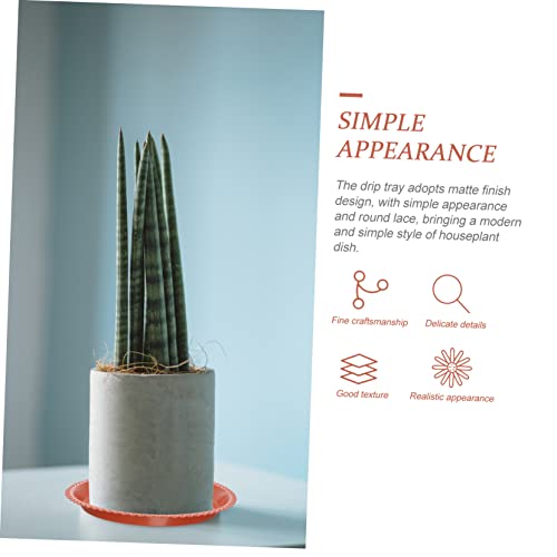 Yardwe 15Pcs Flower Pot Base Round Planter Window Boxes Planters Square Serving Tray Planter Saucers Round Succulent Saucer Planter Drip Tray Round Flower Pot Saucers Plant Pot Saucers #TOP2